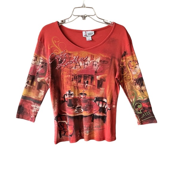 Lighthouse, apparel, coffee, Café sparkly top - Picture 1 of 5